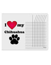 I Heart My Chihuahua Chore List Grid Dry Erase Board by TooLoud-TooLoud-White-Davson Sales