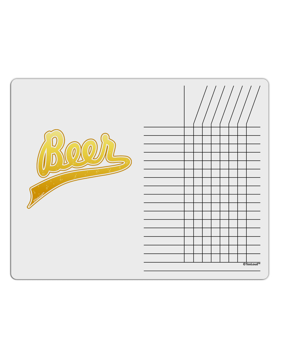 Beer Jersey Chore List Grid Dry Erase Board-Dry Erase Board-TooLoud-White-Davson Sales