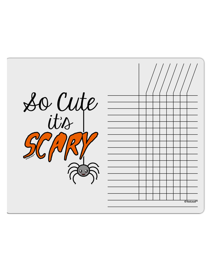 So Cute It's Scary Chore List Grid Dry Erase Board by TooLoud-Dry Erase Board-TooLoud-White-Davson Sales