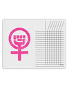 Pink Distressed Feminism Symbol Chore List Grid Dry Erase Board-Dry Erase Board-TooLoud-White-Davson Sales