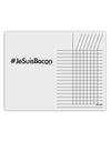 Hashtag JeSuisBacon Chore List Grid Dry Erase Board-Dry Erase Board-TooLoud-White-Davson Sales