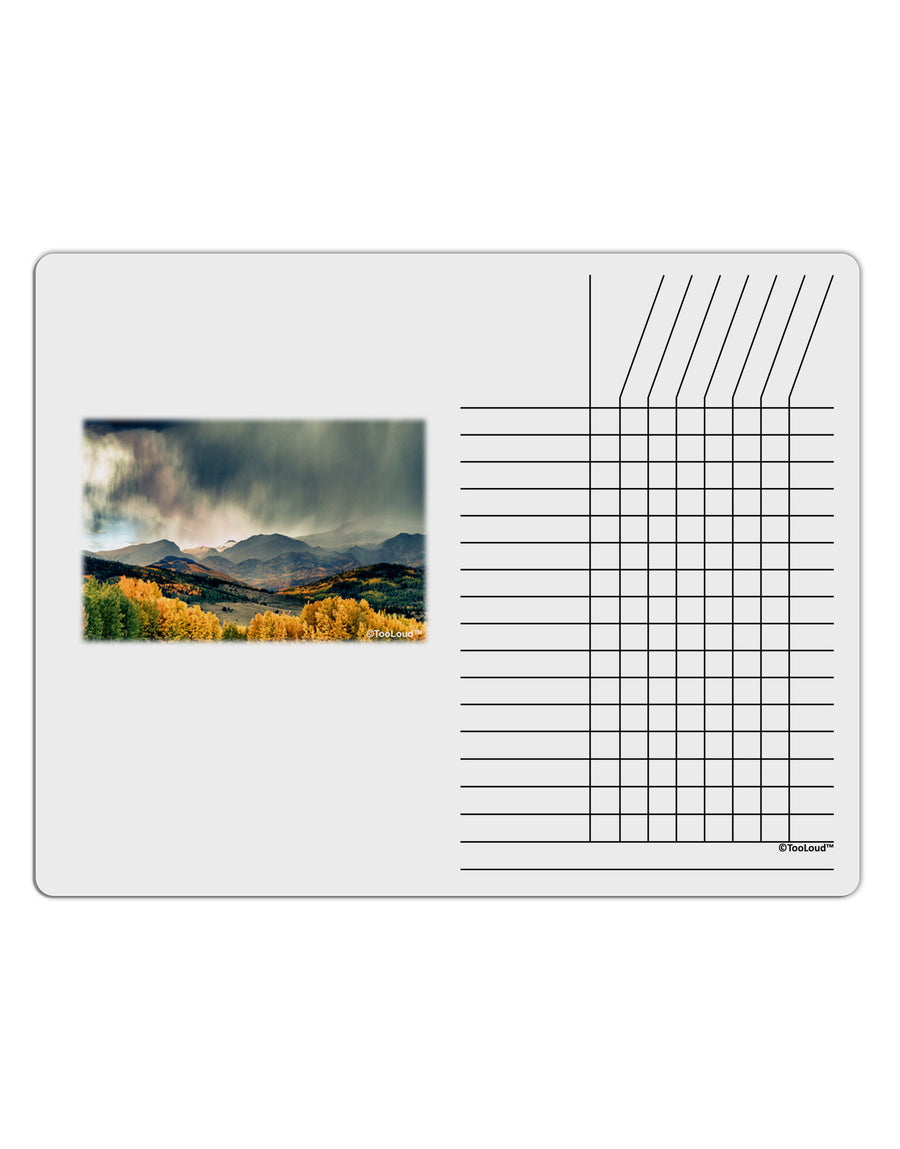 Colorado Mountain Scene Photo Chore List Grid Dry Erase Board-Dry Erase Board-TooLoud-White-Davson Sales