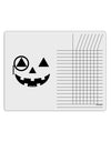 Monocle Jack-o-Lantern B-W Chore List Grid Dry Erase Board-Dry Erase Board-TooLoud-White-Davson Sales
