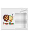 Cute Taco Lion Text Chore List Grid Dry Erase Board-Dry Erase Board-TooLoud-White-Davson Sales