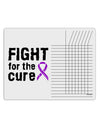 Fight for the Cure - Purple Ribbon Crohn’s Disease Chore List Grid Dry Erase Board-Dry Erase Board-TooLoud-White-Davson Sales