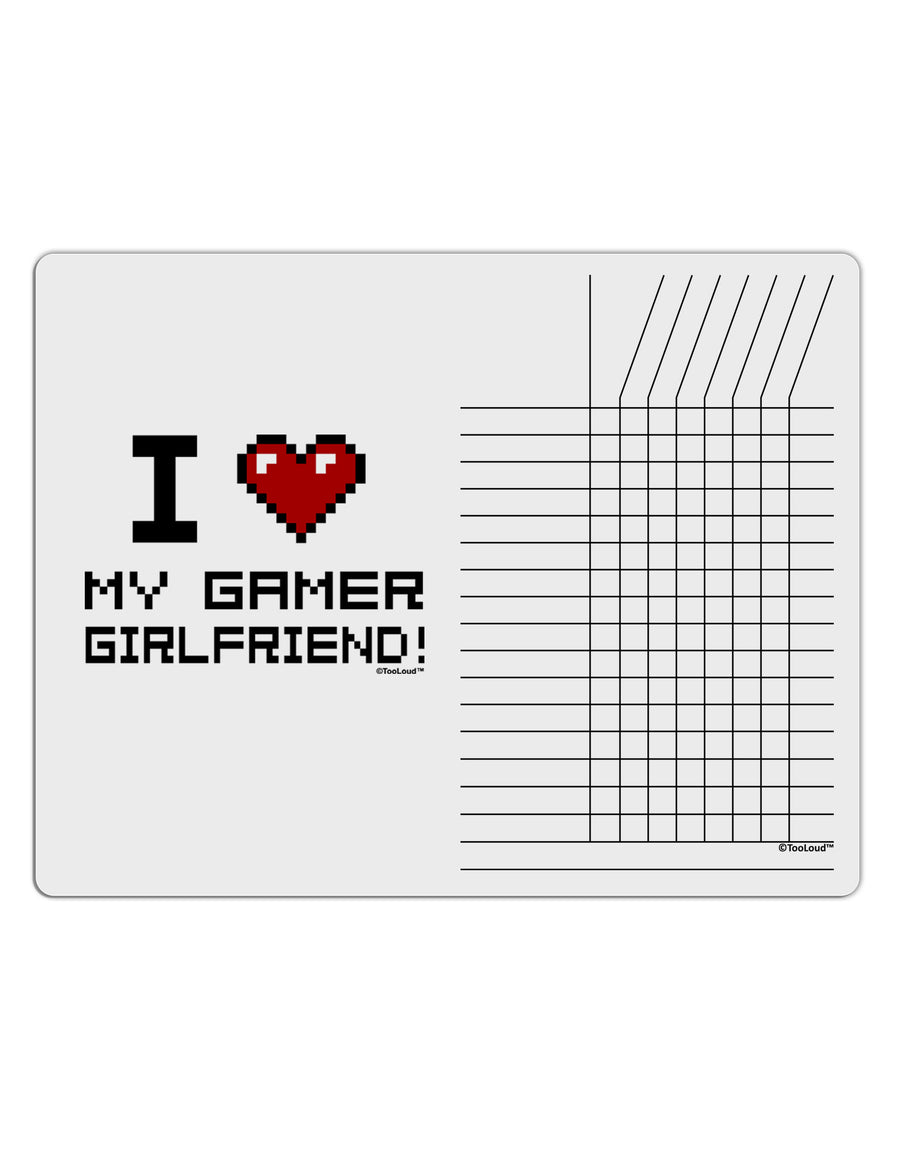 I Heart My Gamer Girlfriend Chore List Grid Dry Erase Board-Dry Erase Board-TooLoud-White-Davson Sales