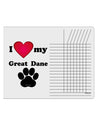 I Heart My Great Dane Chore List Grid Dry Erase Board by TooLoud-TooLoud-White-Davson Sales