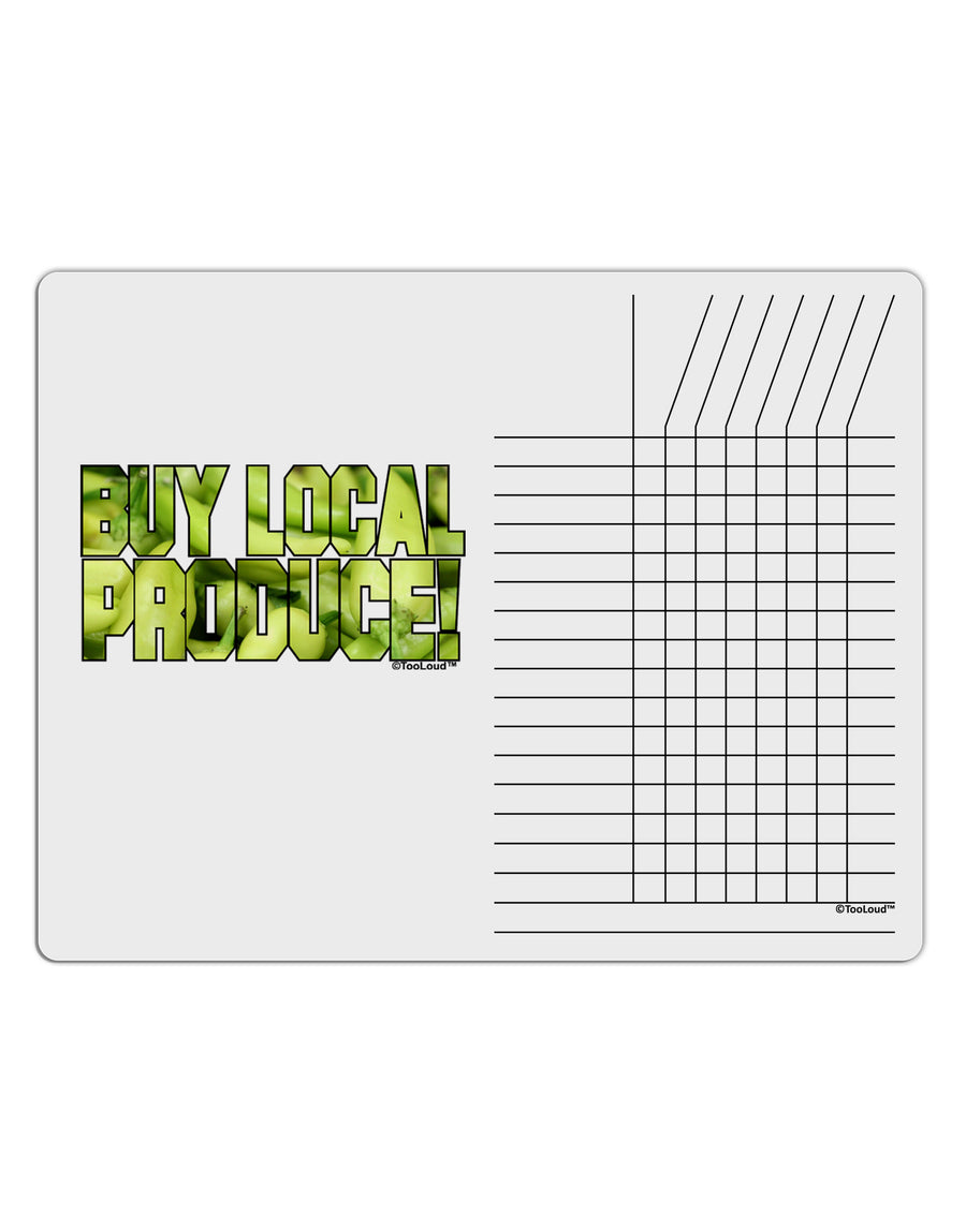 Buy Local - Jalapenos Text Chore List Grid Dry Erase Board-Dry Erase Board-TooLoud-White-Davson Sales