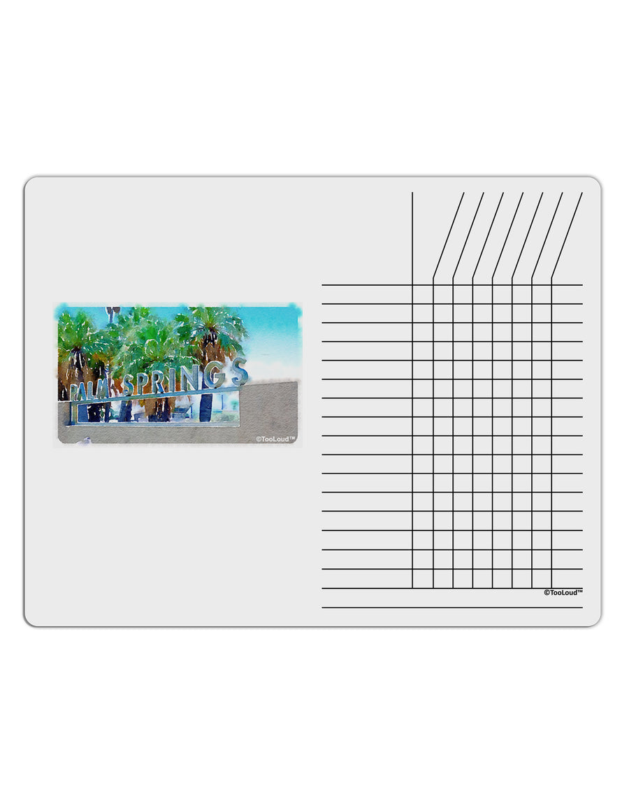 Palm Springs Watercolor Chore List Grid Dry Erase Board-Dry Erase Board-TooLoud-White-Davson Sales