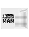 Strong Independent Man Chore List Grid Dry Erase Board-Dry Erase Board-TooLoud-White-Davson Sales