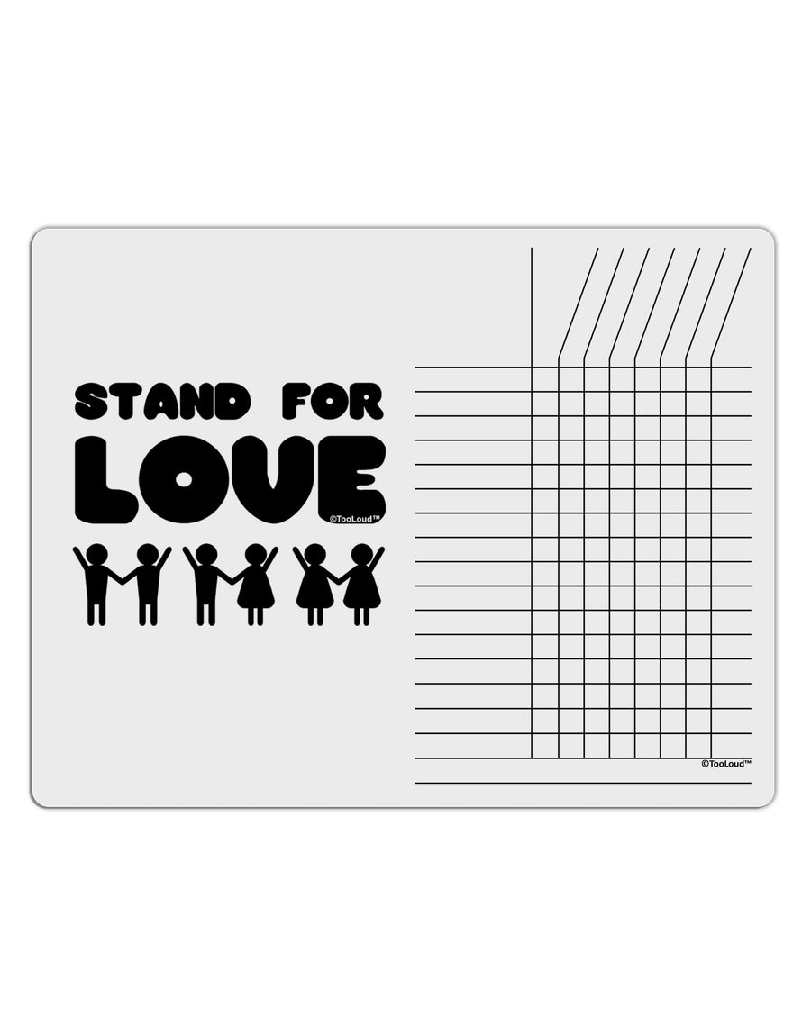 Stand For Love Chore List Grid Dry Erase Board-Dry Erase Board-TooLoud-White-Davson Sales