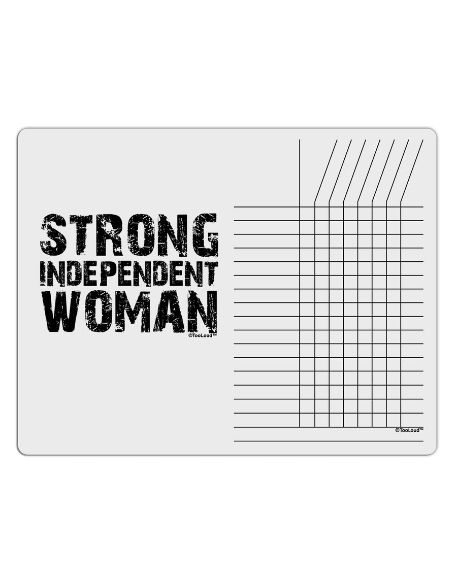 Strong Independent Woman Chore List Grid Dry Erase Board-Dry Erase Board-TooLoud-White-Davson Sales