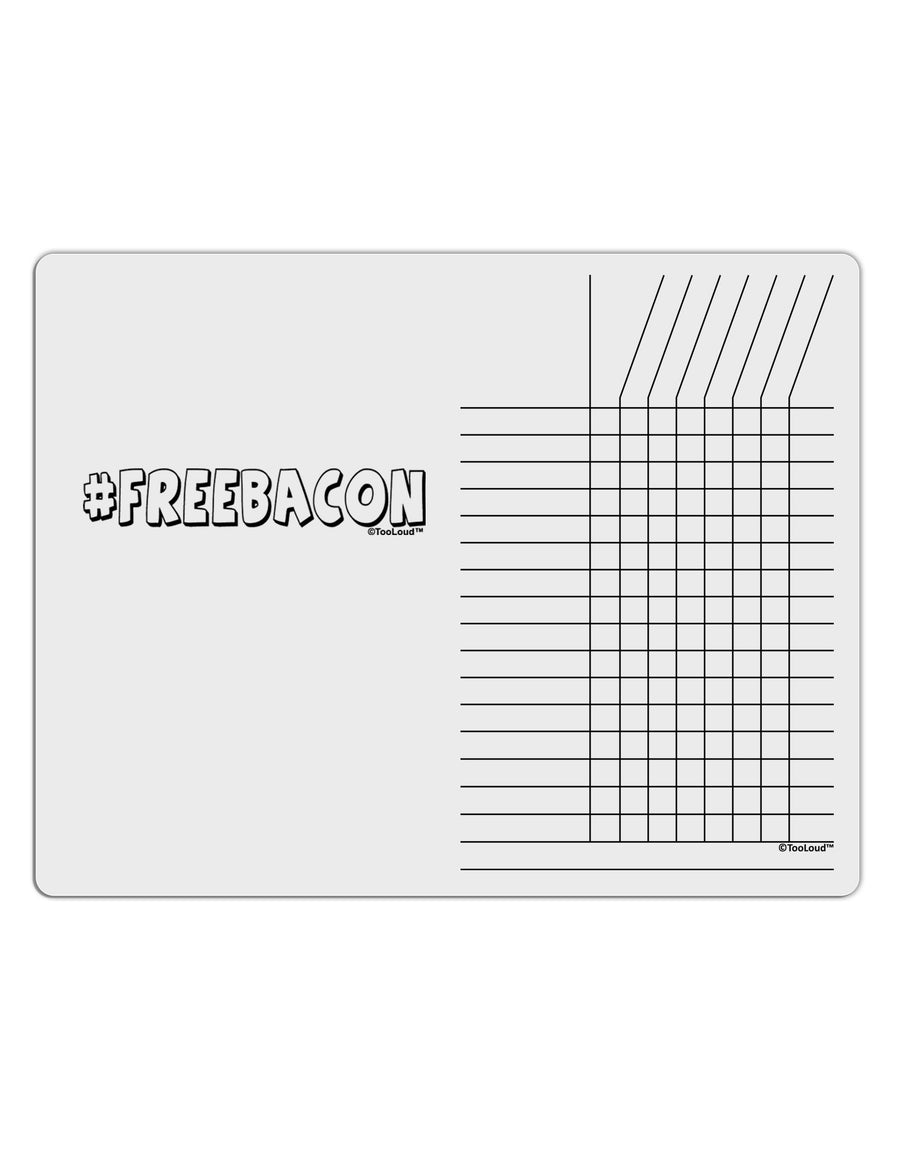 Hashtag Free Bacon Decorative Chore List Grid Dry Erase Board-Dry Erase Board-TooLoud-White-Davson Sales