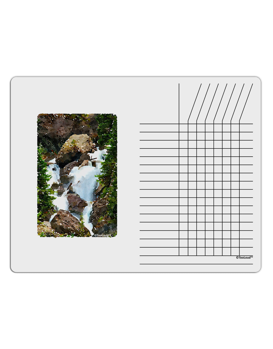 TooLoud Waterfall Watercolor Chore List Grid Dry Erase Board-Dry Erase Board-TooLoud-White-Davson Sales