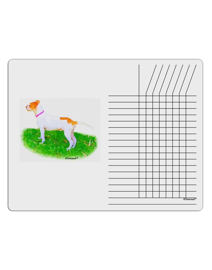 Vigilant Dog Watercolor Chore List Grid Dry Erase Board-Dry Erase Board-TooLoud-White-Davson Sales