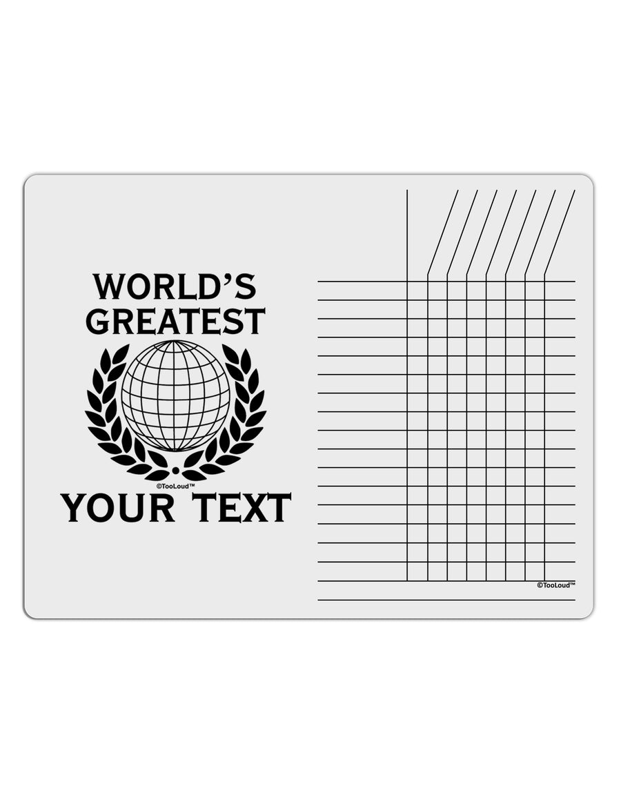 Personalized Worlds Greatest Chore List Grid Dry Erase Board by TooLoud-Dry Erase Board-TooLoud-White-Davson Sales