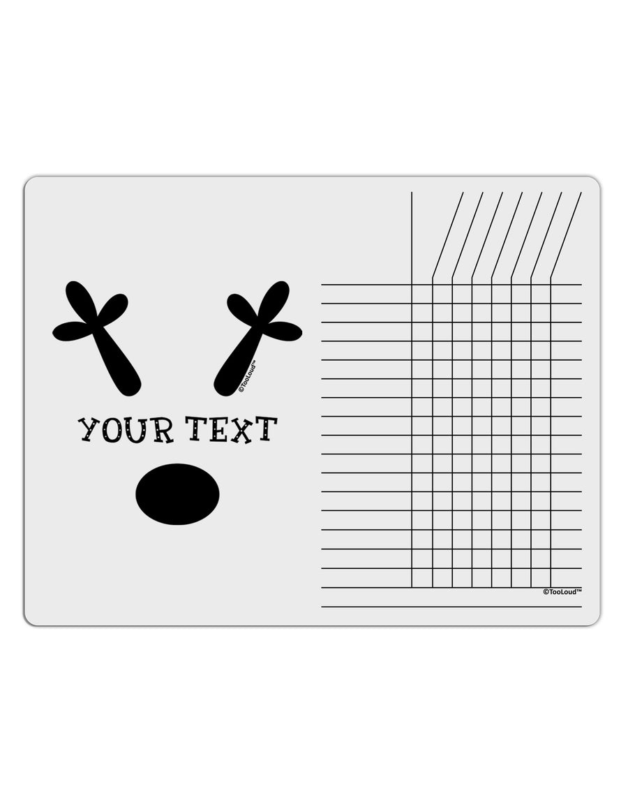 Personalized Matching Reindeer Family Design - Your Text Chore List Grid Dry Erase Board-Dry Erase Board-TooLoud-White-Davson Sales