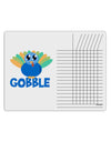 Cute Gobble Turkey Blue Chore List Grid Dry Erase Board-Dry Erase Board-TooLoud-White-Davson Sales