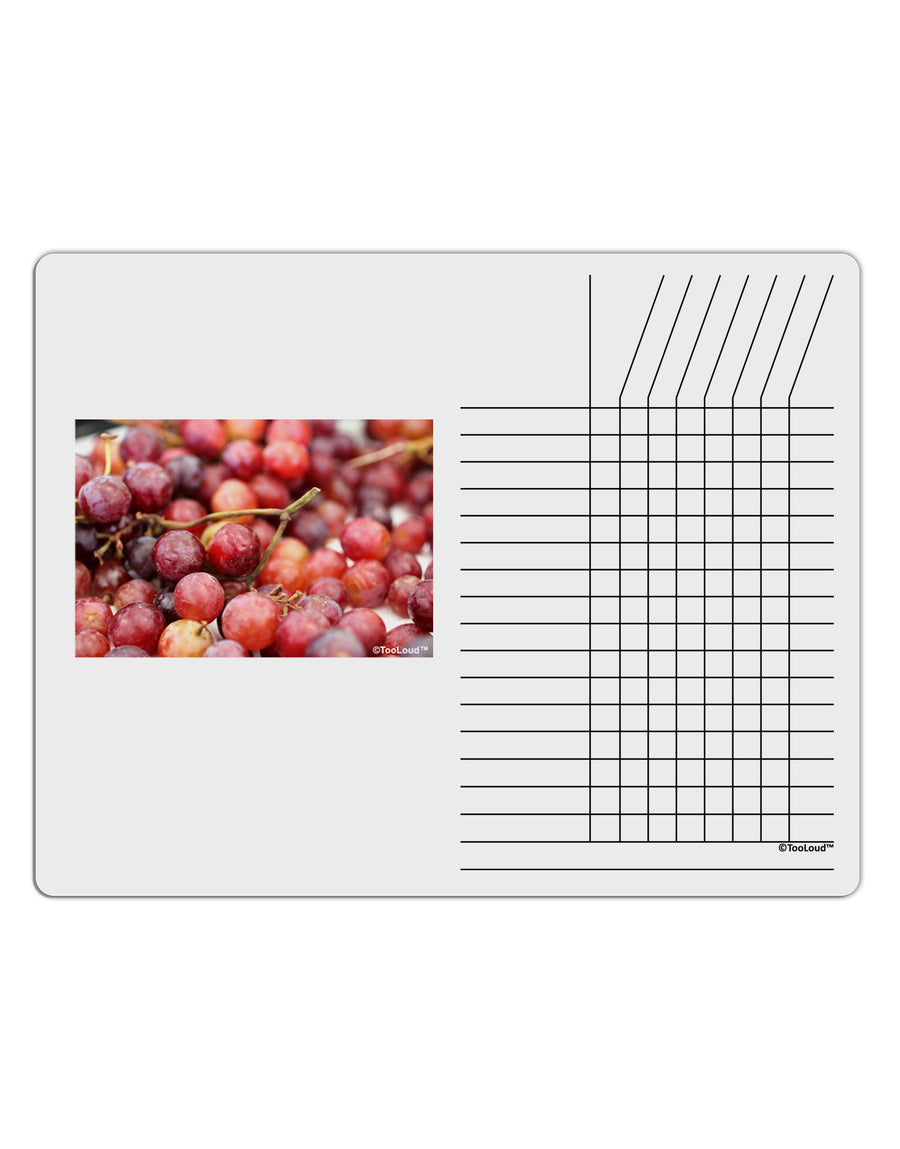 Buy Local - Grapes Chore List Grid Dry Erase Board-Dry Erase Board-TooLoud-White-Davson Sales