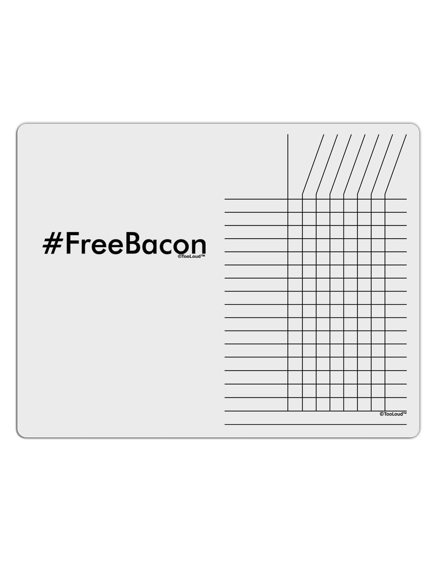 Hashtag Free Bacon Chore List Grid Dry Erase Board-Dry Erase Board-TooLoud-White-Davson Sales