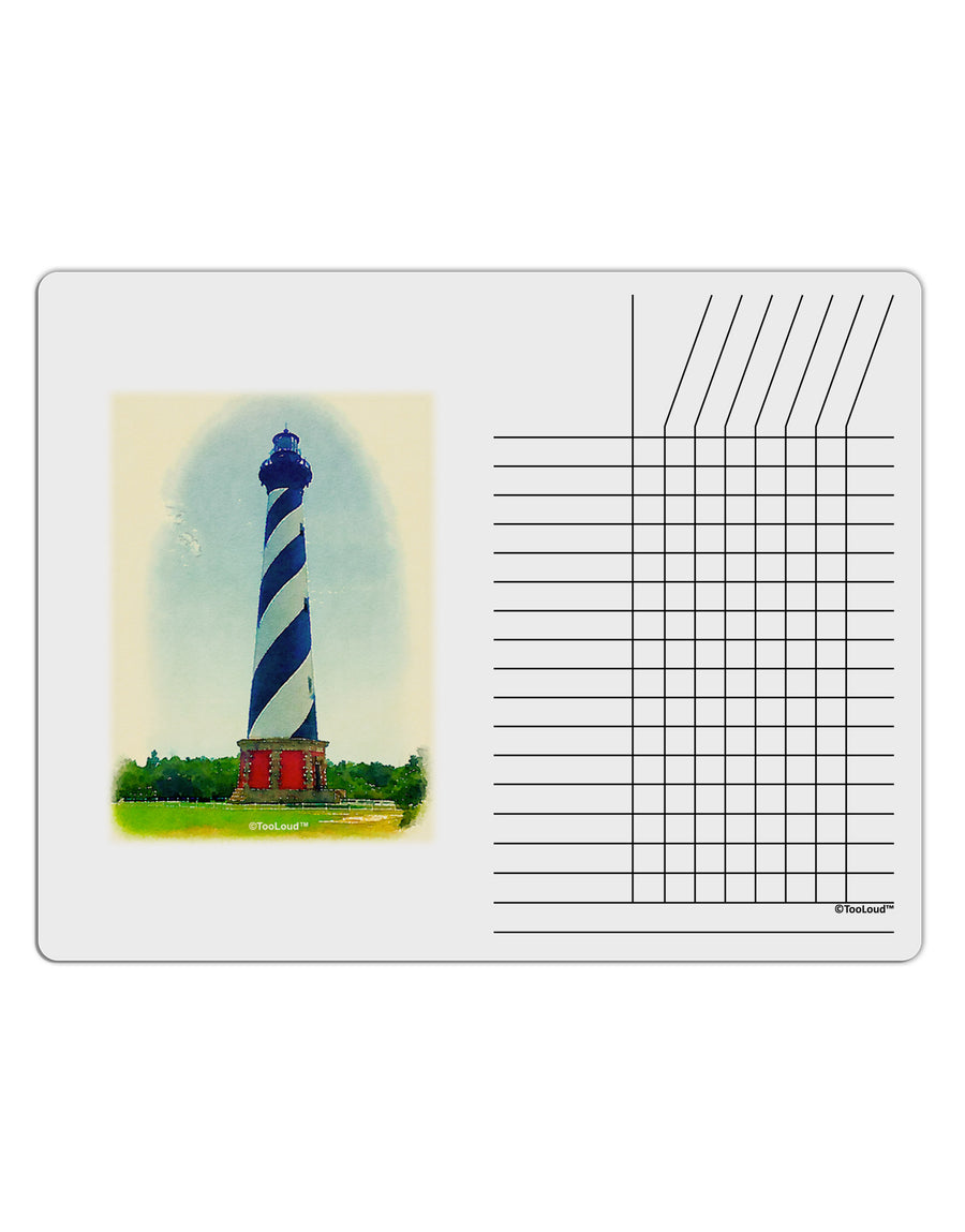 Watercolor Lighthouse 1 Chore List Grid Dry Erase Board-Dry Erase Board-TooLoud-White-Davson Sales