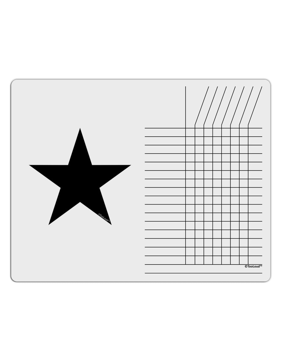 Black Star Chore List Grid Dry Erase Board-Dry Erase Board-TooLoud-Davson Sales