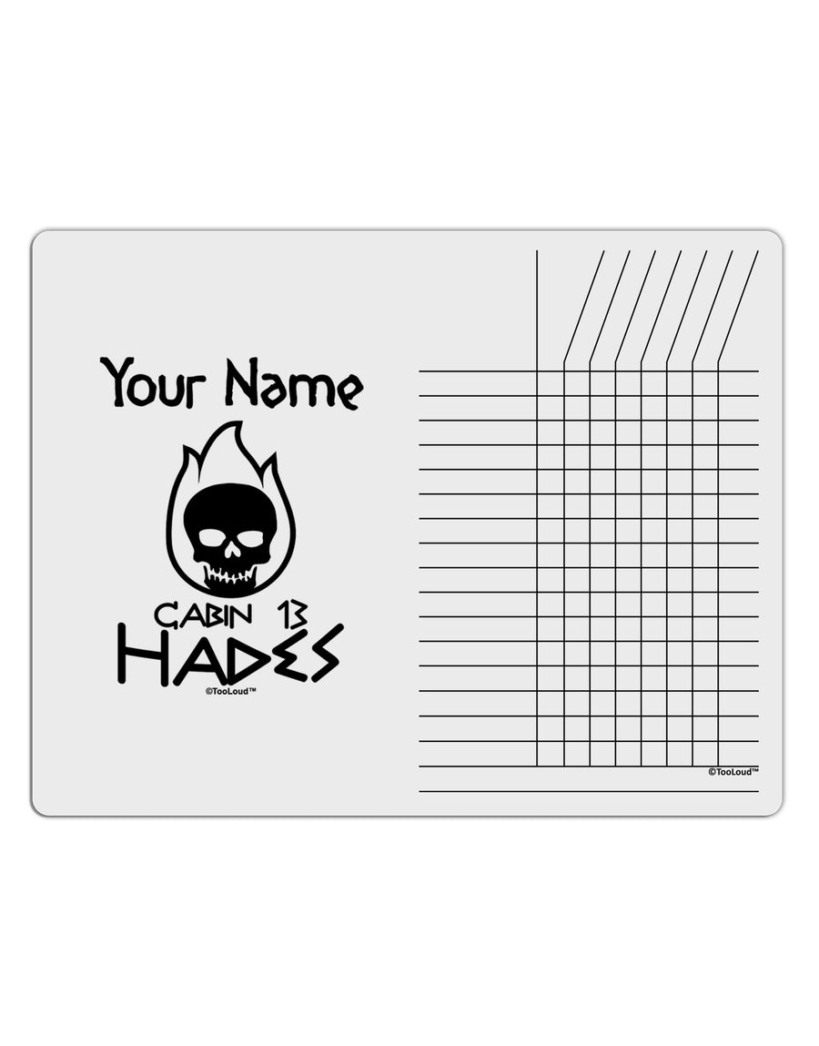 Personalized Cabin 13 Hades Chore List Grid Dry Erase Board-Dry Erase Board-TooLoud-White-Davson Sales