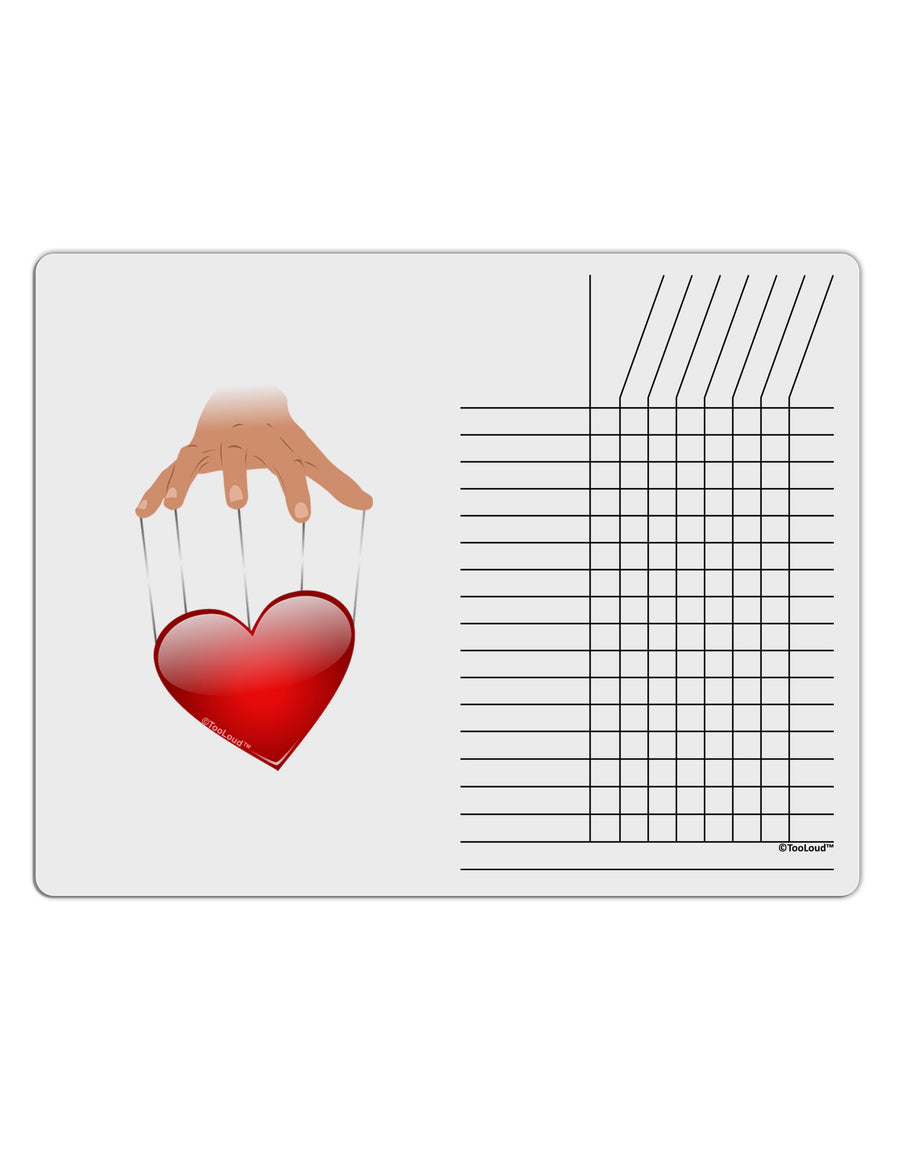 Heart on Puppet Strings Chore List Grid Dry Erase Board-Dry Erase Board-TooLoud-White-Davson Sales