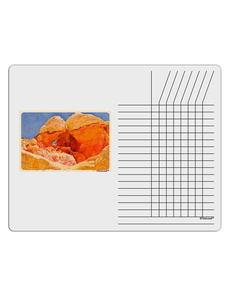 Desert Landscape Watercolor Chore List Grid Dry Erase Board-Dry Erase Board-TooLoud-White-Davson Sales