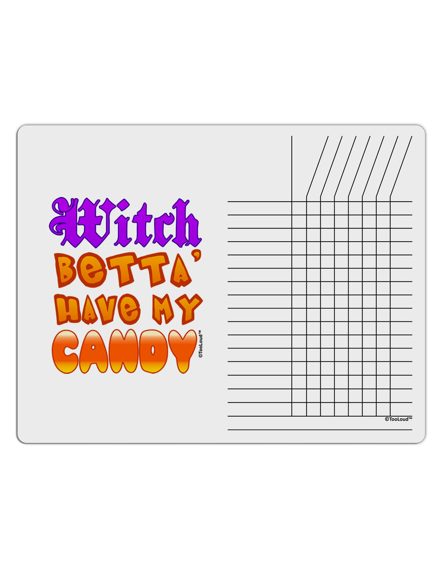 TooLoud Witch Betta Have My Candy Color Chore List Grid Dry Erase Board-Dry Erase Board-TooLoud-White-Davson Sales