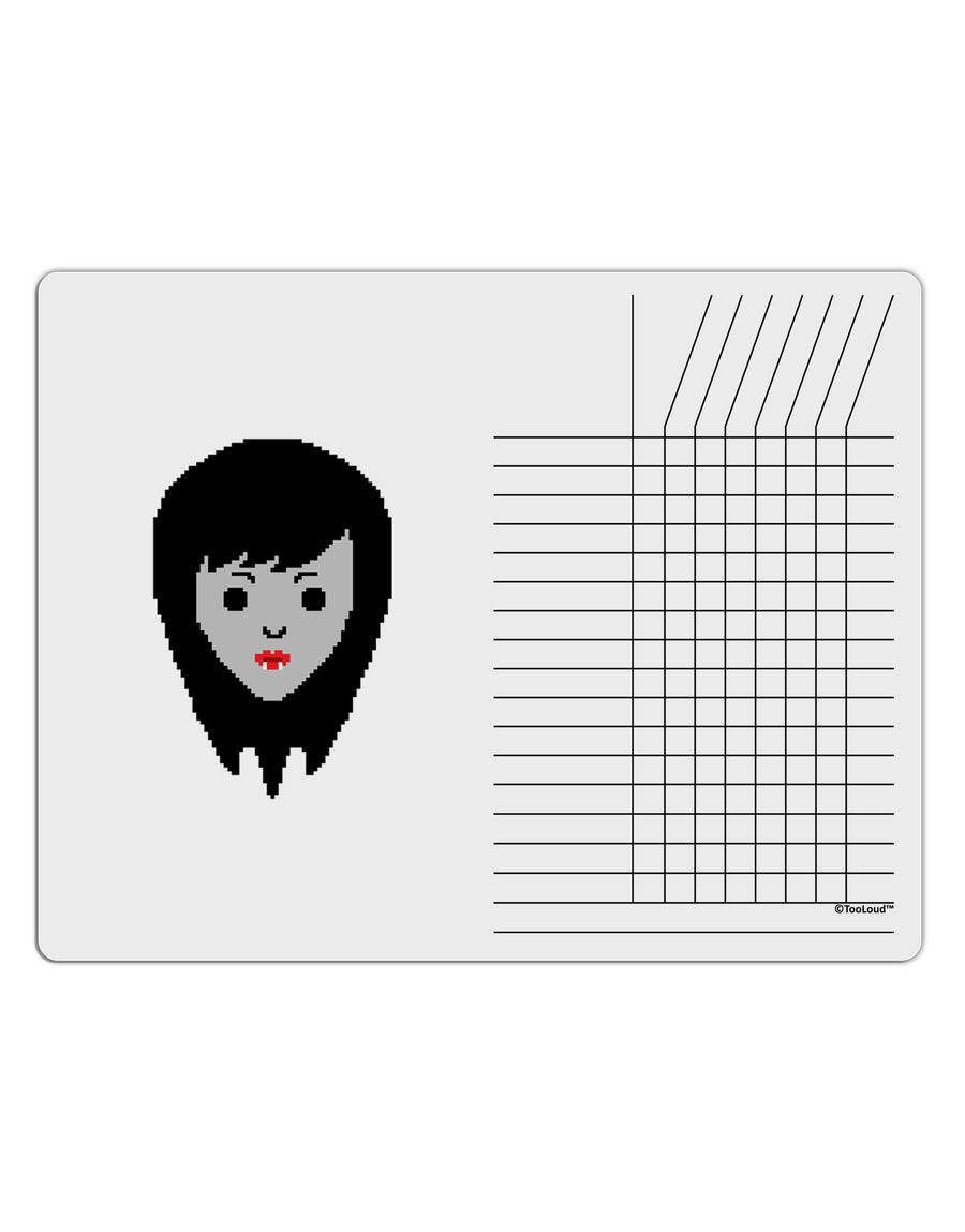 Cute Pixel Vampire Female Chore List Grid Dry Erase Board-Dry Erase Board-TooLoud-White-Davson Sales