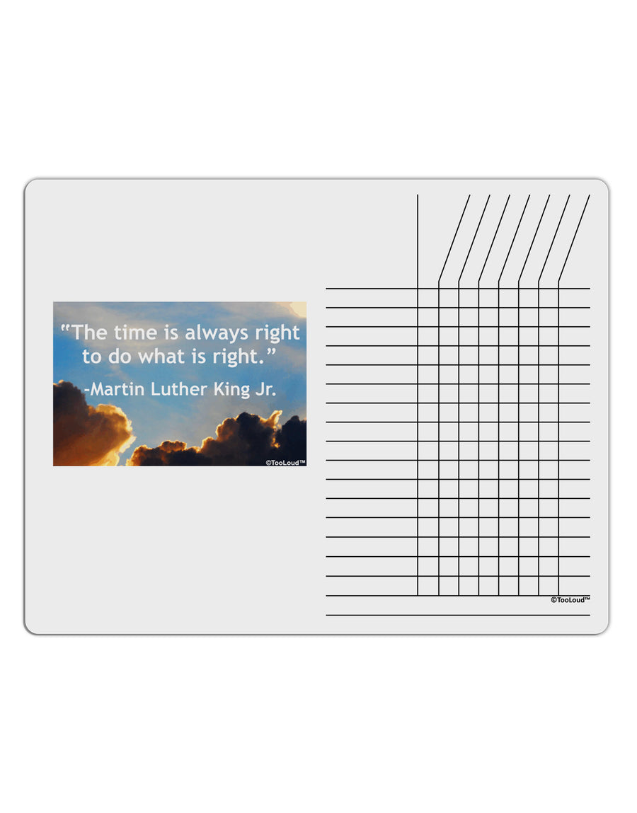 The Time Is Always Right Chore List Grid Dry Erase Board-Dry Erase Board-TooLoud-White-Davson Sales