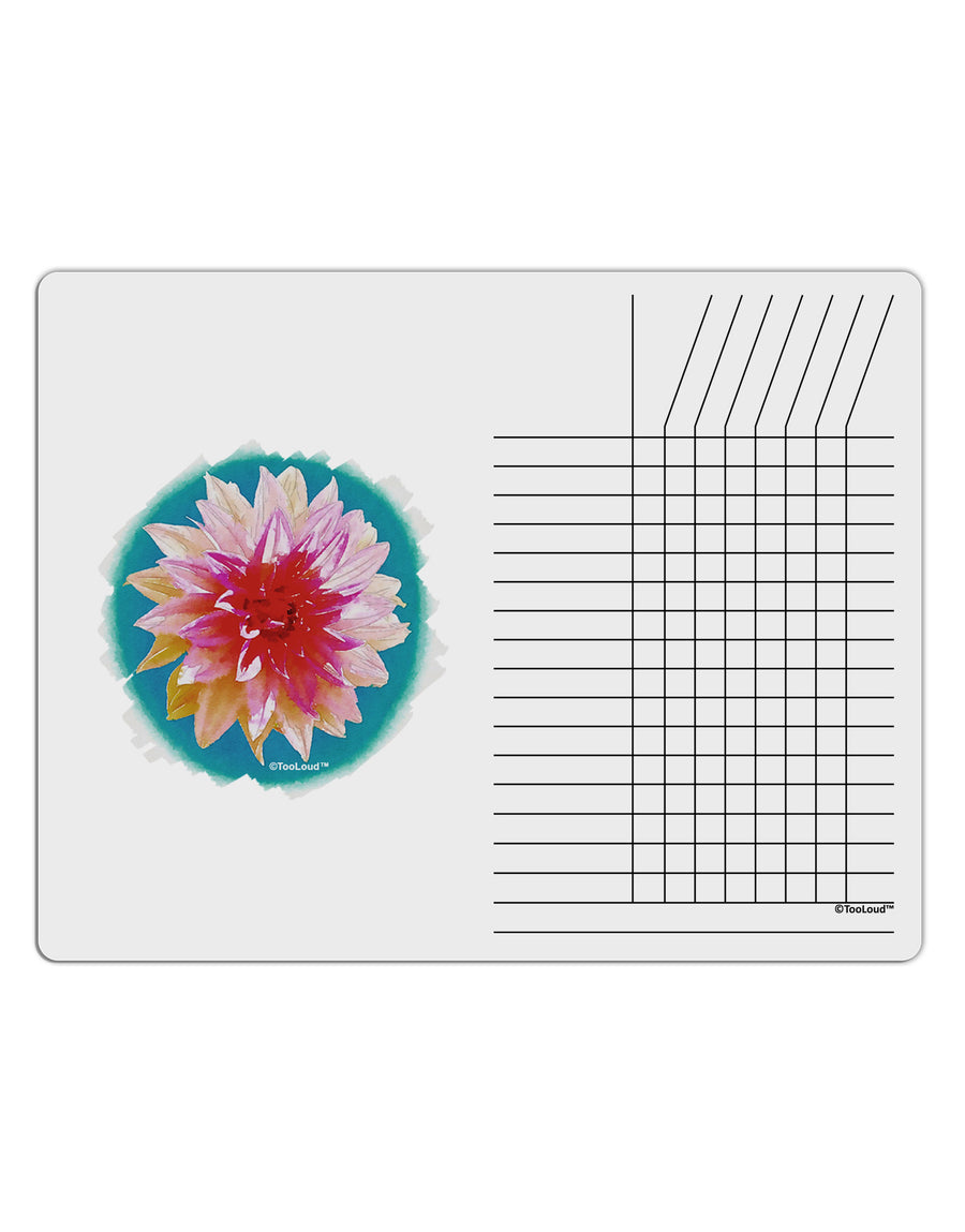 Watercolor Flower Chore List Grid Dry Erase Board-Dry Erase Board-TooLoud-White-Davson Sales