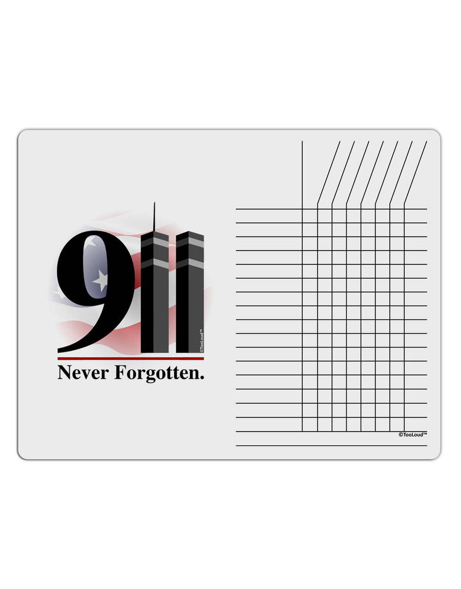 911 Never Forgotten Chore List Grid Dry Erase Board-Dry Erase Board-TooLoud-White-Davson Sales