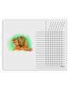 Squirrel Monkey Watercolor Chore List Grid Dry Erase Board-Dry Erase Board-TooLoud-White-Davson Sales