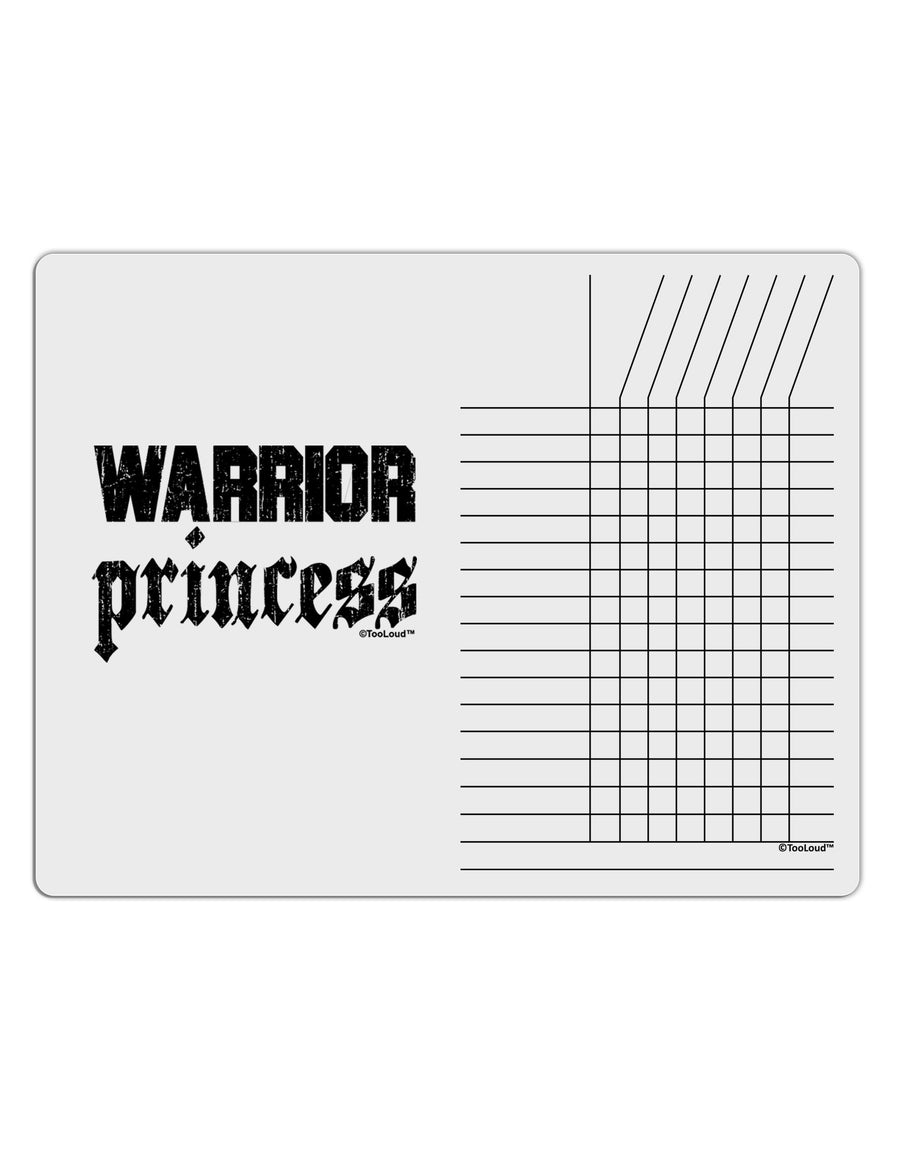 Warrior Princess Script Chore List Grid Dry Erase Board-Dry Erase Board-TooLoud-White-Davson Sales