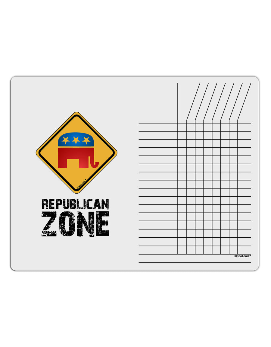 Republican Zone Chore List Grid Dry Erase Board-Dry Erase Board-TooLoud-White-Davson Sales