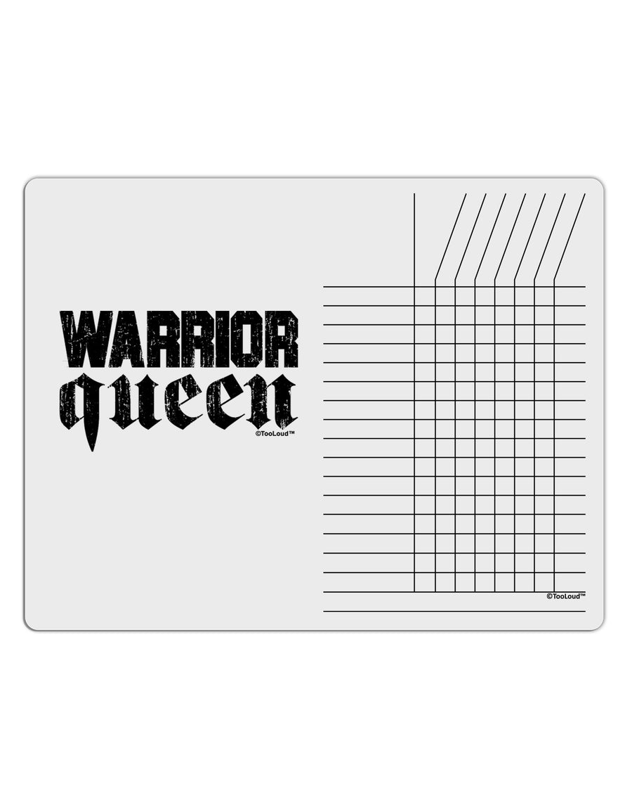 Warrior Queen Script Chore List Grid Dry Erase Board-Dry Erase Board-TooLoud-White-Davson Sales