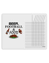 Beer Football Food Chore List Grid Dry Erase Board-Dry Erase Board-TooLoud-White-Davson Sales