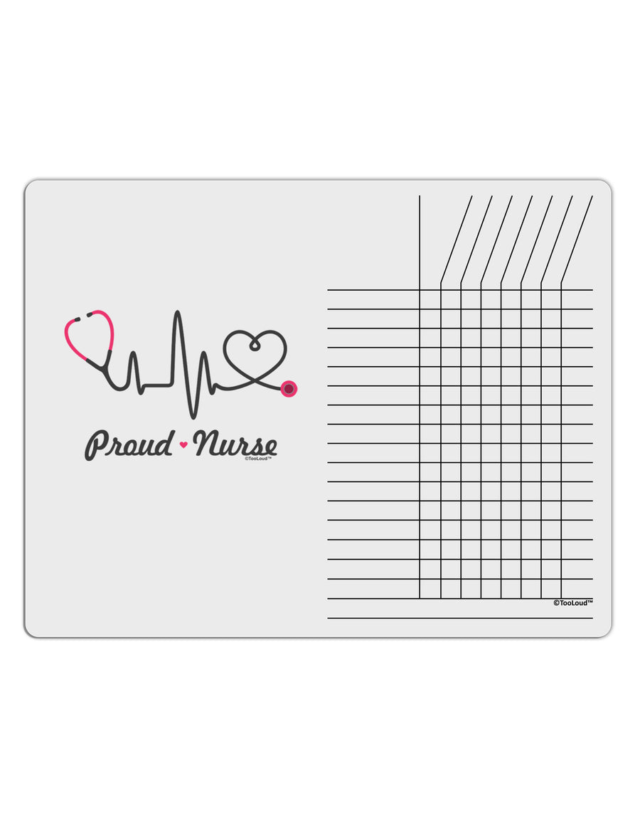 Stethoscope Heartbeat Text Chore List Grid Dry Erase Board-Dry Erase Board-TooLoud-White-Davson Sales