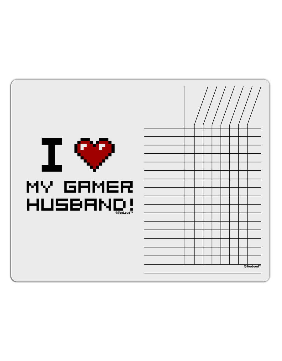 I Heart My Gamer Husband Chore List Grid Dry Erase Board-Dry Erase Board-TooLoud-White-Davson Sales