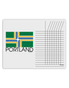 Portland Oregon Flag Text Chore List Grid Dry Erase Board-Dry Erase Board-TooLoud-White-Davson Sales