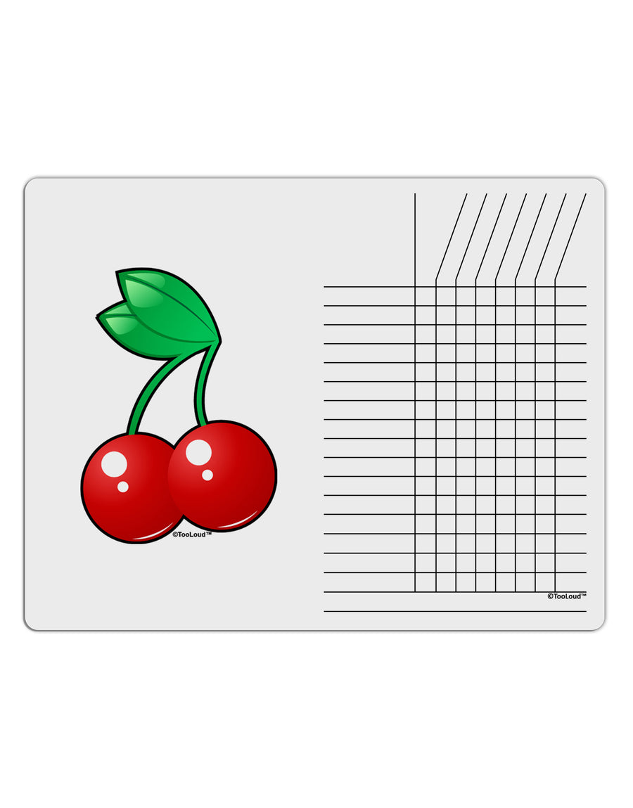 Cherries Chore List Grid Dry Erase Board-Dry Erase Board-TooLoud-White-Davson Sales