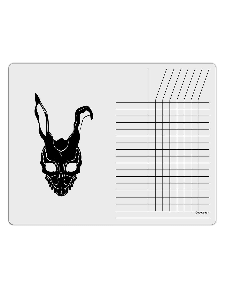 Scary Bunny Face Black Chore List Grid Dry Erase Board-Dry Erase Board-TooLoud-White-Davson Sales