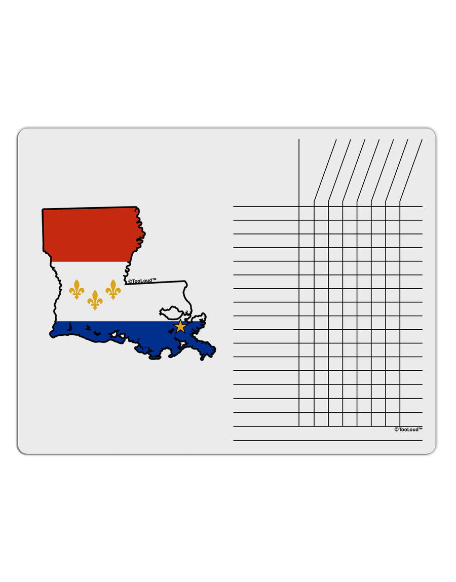 New Orleans Louisiana Flag Chore List Grid Dry Erase Board-Dry Erase Board-TooLoud-White-Davson Sales