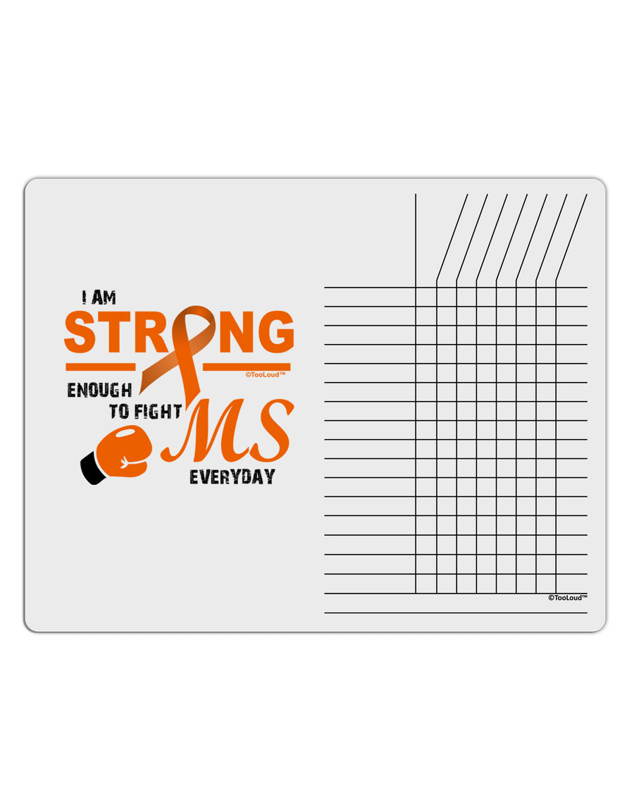 MS - I Am Strong Chore List Grid Dry Erase Board-Dry Erase Board-TooLoud-White-Davson Sales
