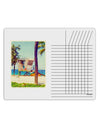 Lifeguard Station Watercolor Chore List Grid Dry Erase Board-Dry Erase Board-TooLoud-White-Davson Sales