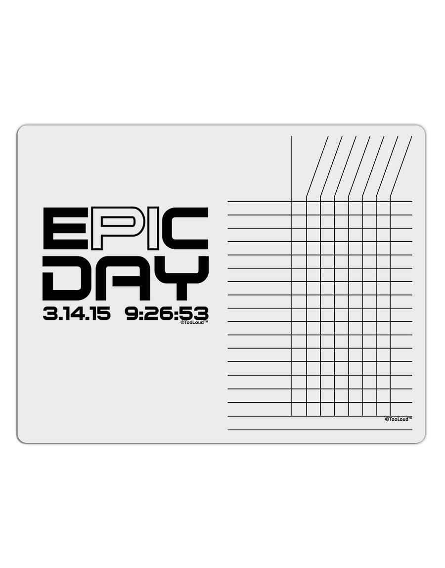 Epic Pi Day Text Design Chore List Grid Dry Erase Board by TooLoud-Dry Erase Board-TooLoud-White-Davson Sales