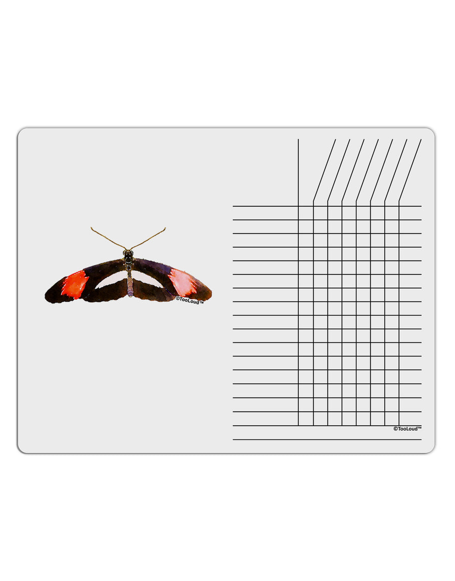 TooLoud Watercolor Butterfly Black Chore List Grid Dry Erase Board-Dry Erase Board-TooLoud-White-Davson Sales