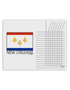 New Orleans Louisiana Flag Text Chore List Grid Dry Erase Board-Dry Erase Board-TooLoud-White-Davson Sales